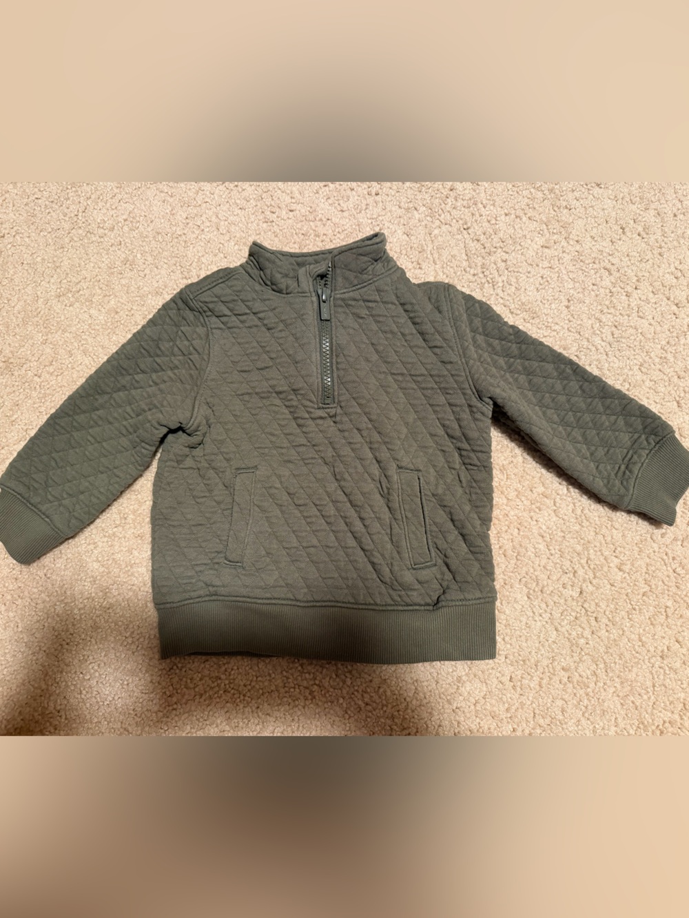 Old Navy toddler boy sweatshirt quarter zip